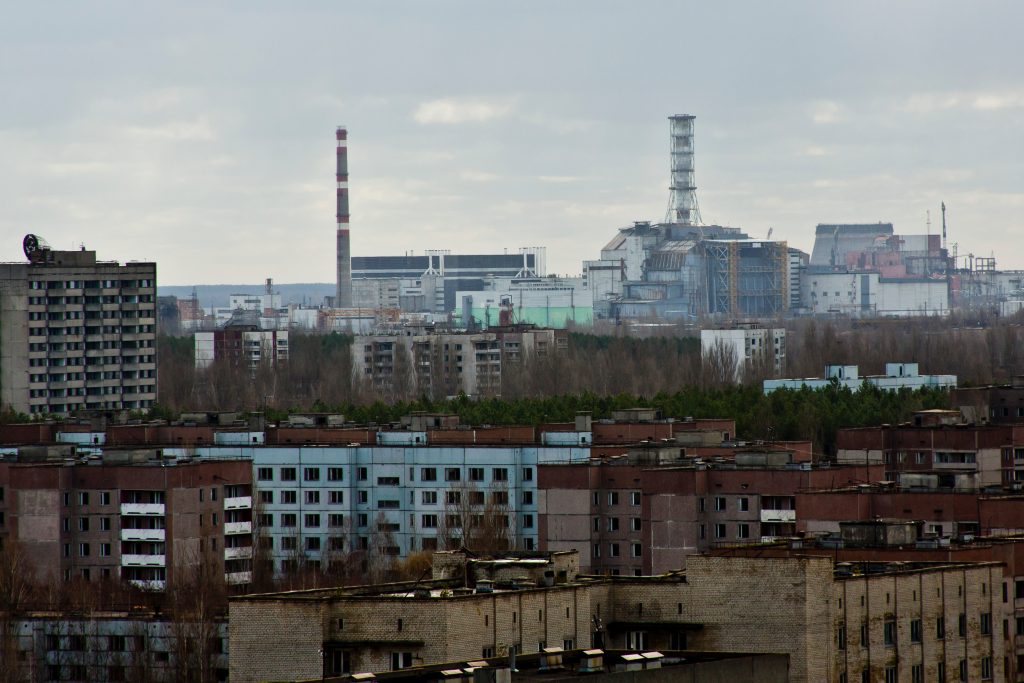 Prypeć opuszczone miasto w pobliżu elektrowni w Czarnobylu