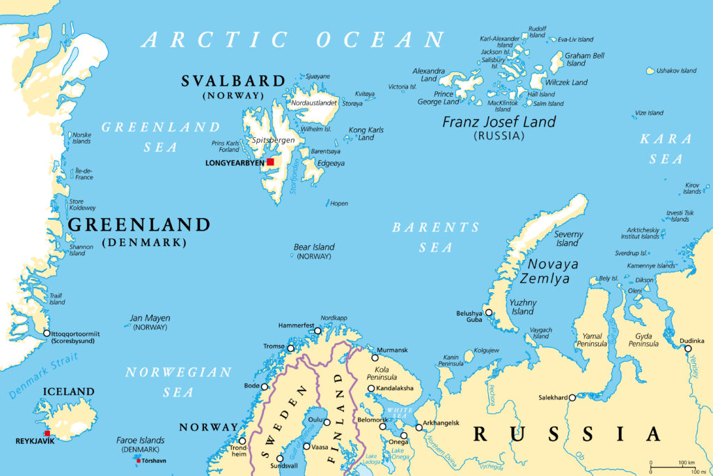Svalbard na mapie